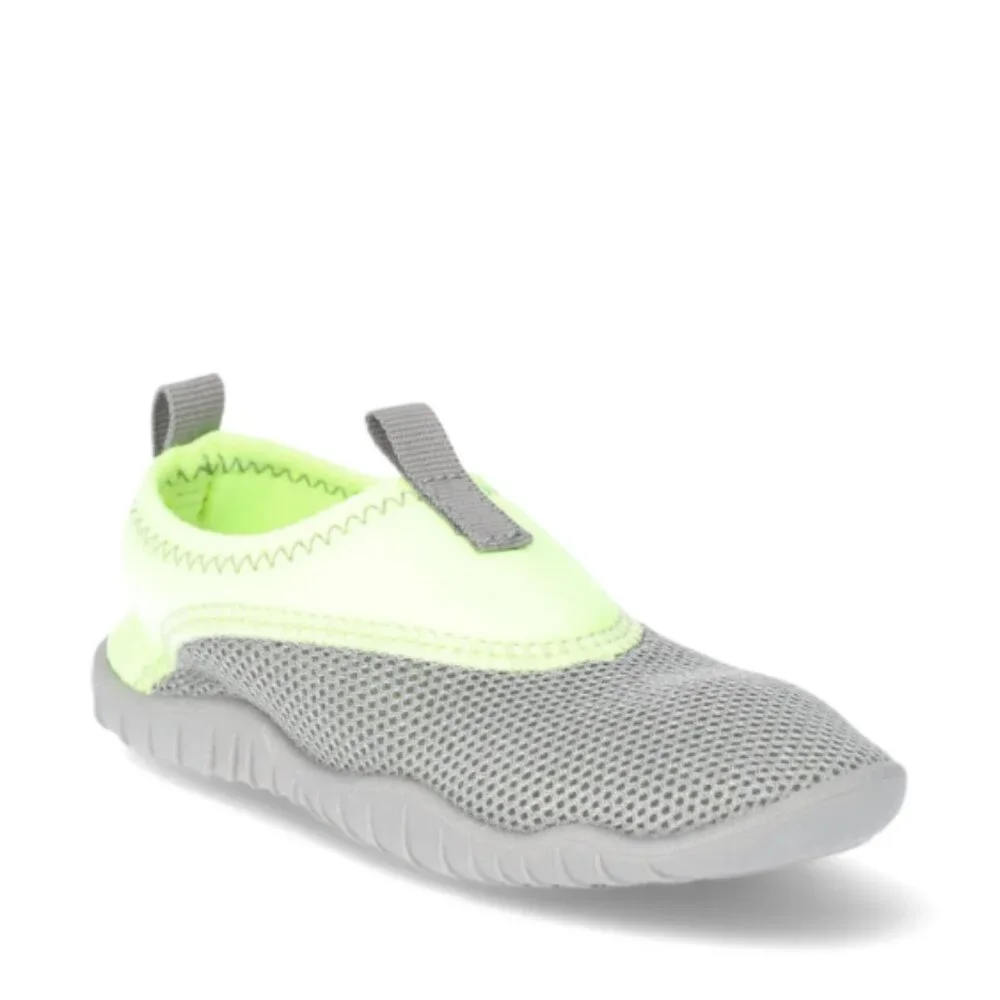 Wonder Nation Toddler & Kids Water Shoe size 4-5 Lime/Grey